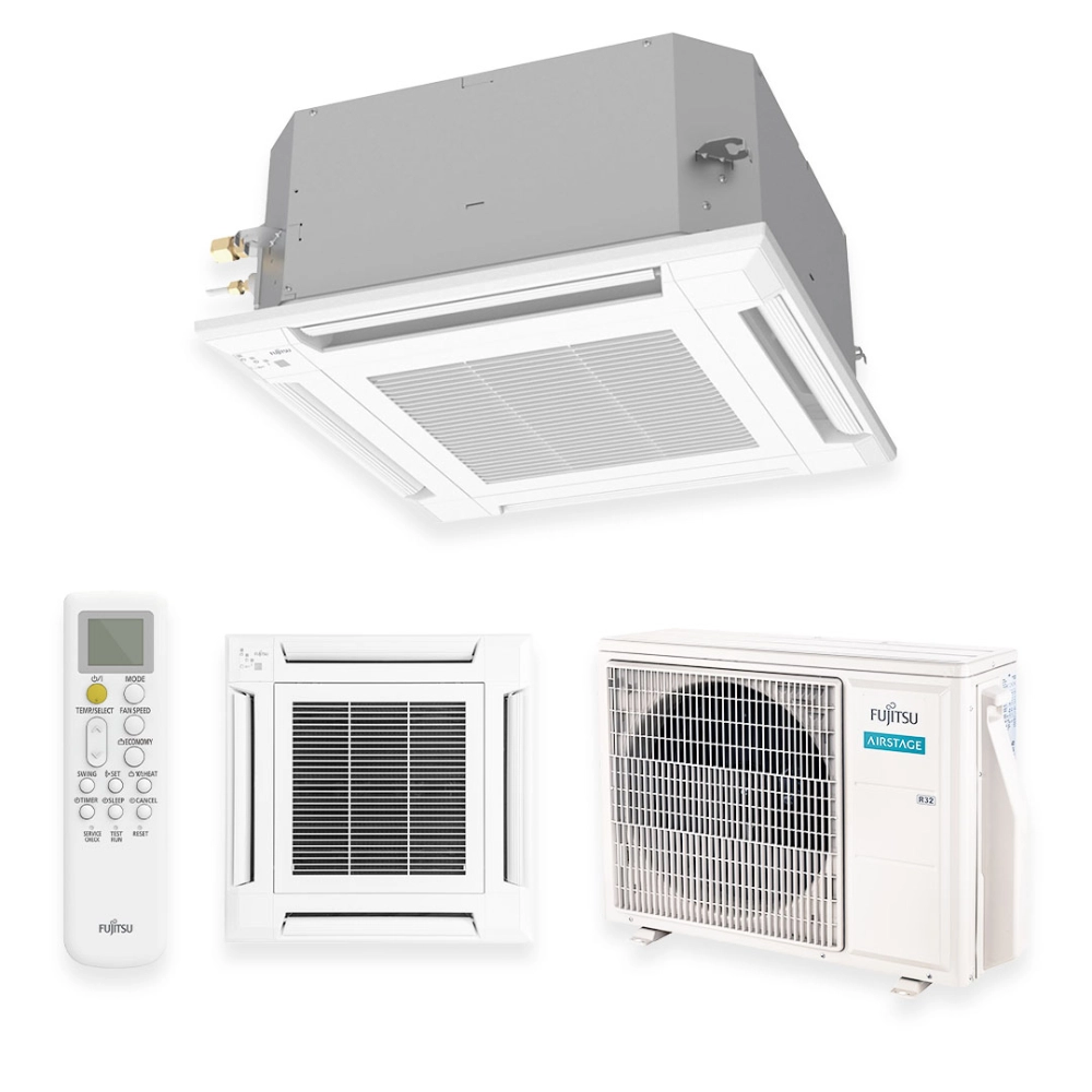 Ar Condicionado Split Cassete Inverter Fujitsu Airstage Premium 24.000 BTU/h Quente e Frio R-32 220V