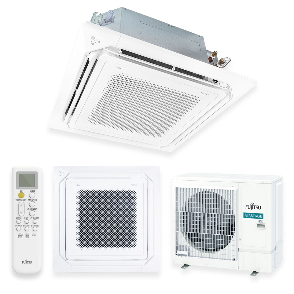 Ar Condicionado Split Cassete Inverter Fujitsu Airstage Premium 31.000 BTU/h Quente e Frio R-32 220V Ar Condicionado Split Cassete Inverter Fujitsu Airstage Premium 31.000 BTU/h Quente e Frio R-32 220V