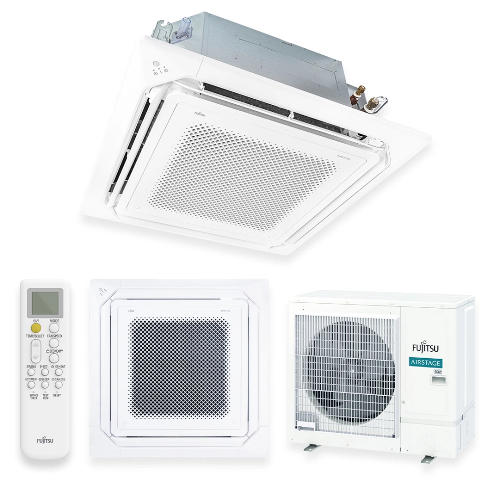 Ar Condicionado Split Cassete Inverter Fujitsu Airstage Premium 31.000 BTU/h Quente e Frio R-32 220V