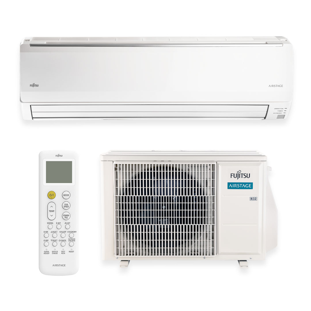 Ar Condicionado Split High Wall Inverter Fujitsu Airstage Premium 24.000 BTU/h Quente e Frio R-32 220V
