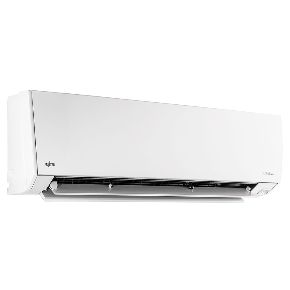 Ar-condicionado cassete Fujitsu vista de frente na cor branca Ar-condicionado cassete Fujitsu vista de frente na cor branca