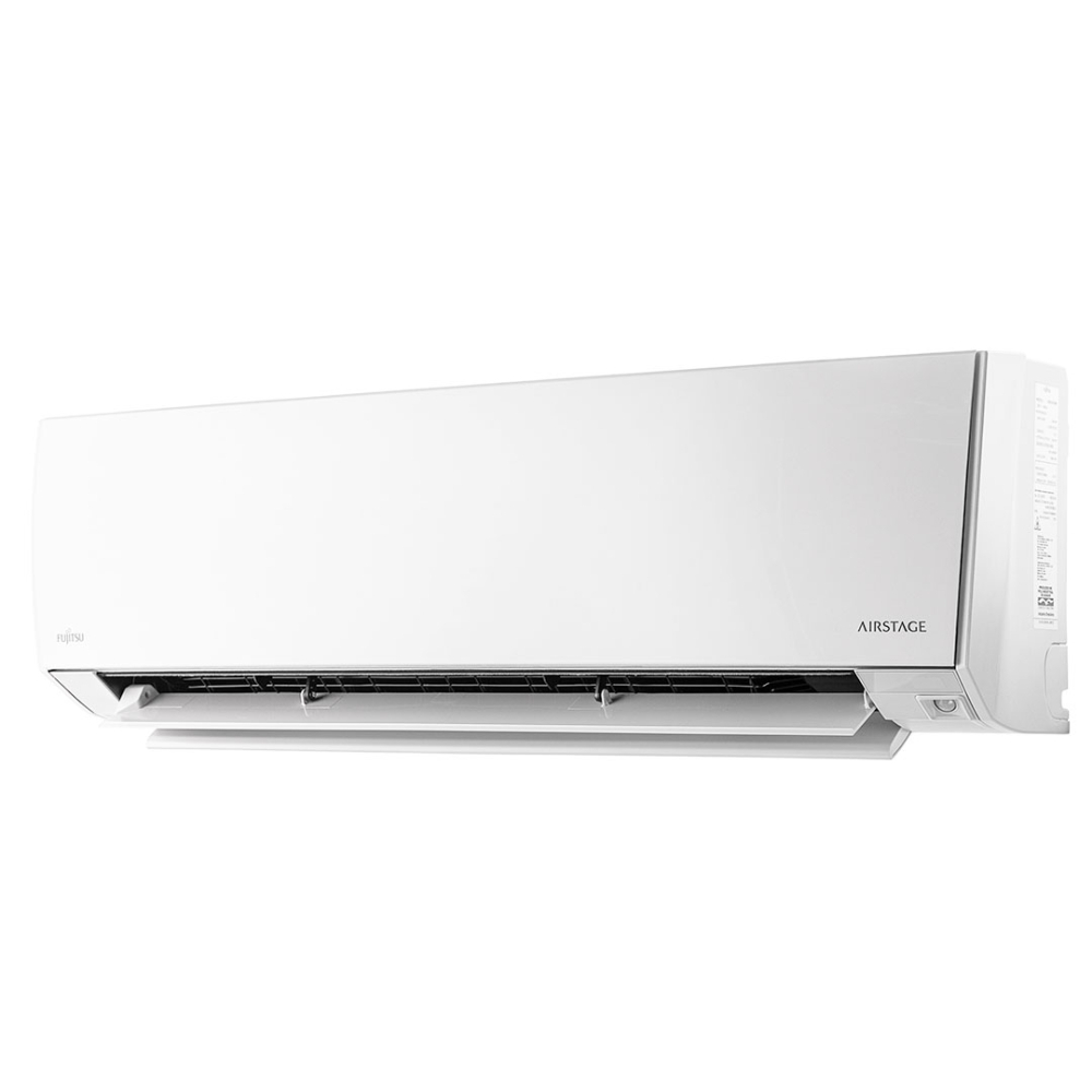 Ar-condicionado cassete Fujitsu vista de frente na cor branca Ar-condicionado cassete Fujitsu vista de frente na cor branca
