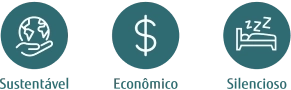 Sustentável, Econômico, Silencioso