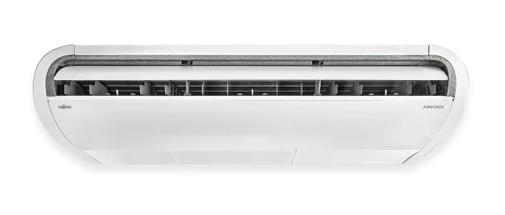 Frente da evaporadora de ar-condicionado fujitsu cor branca
